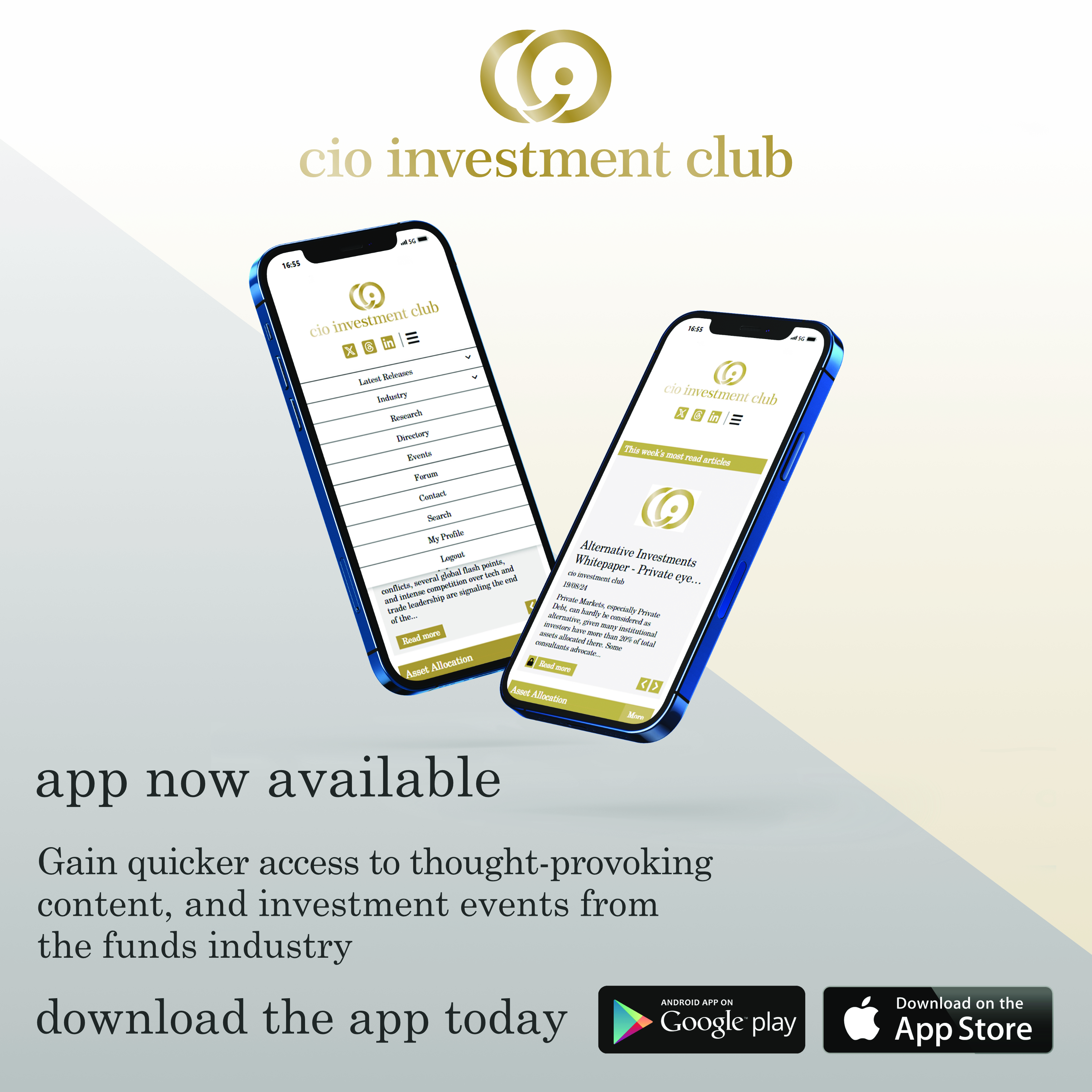 The cio investment club app